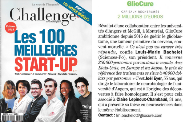 Challenges_Les 100 meilleures start-up 2018